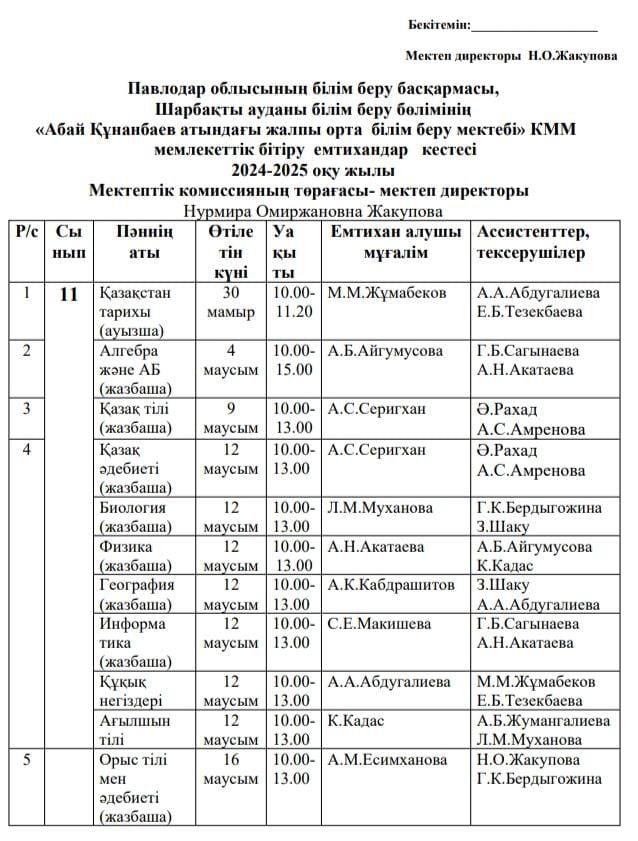 емтихан 3